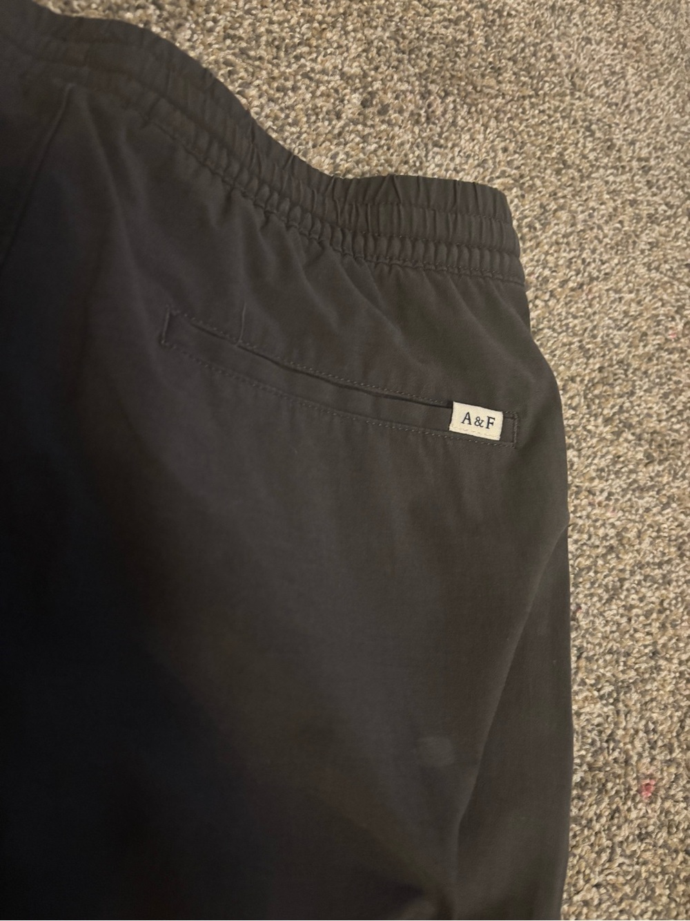 abercrombie kids Black Drawstring Knit Shorts NWOT - Picture 2 of 2